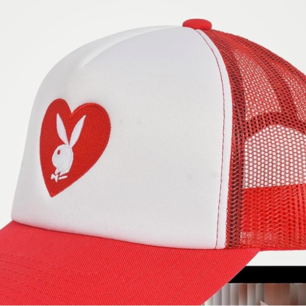 Playful Red and White Kids Cap - Picture 2 of 4